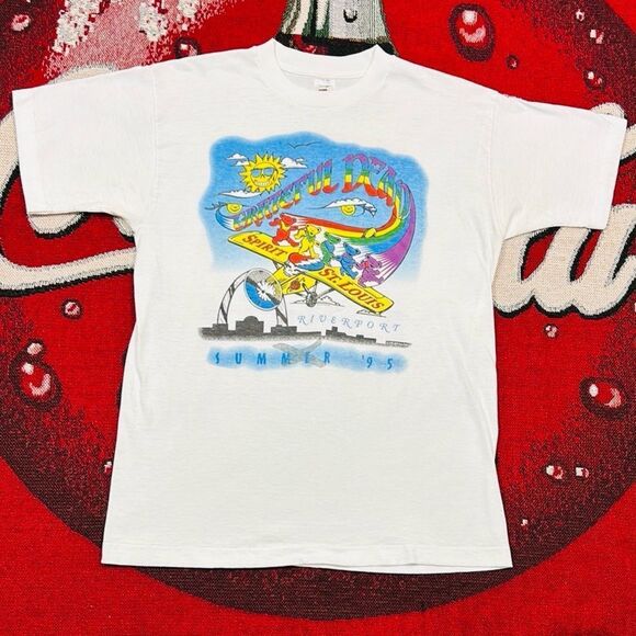 Vintage Grateful Dead 1995 Riverport Spirit St. Louis Summer Tour Shirt - Picture 2 of 6